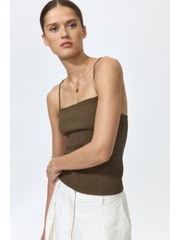 H&M - Women Green Smocked Strappy Top
