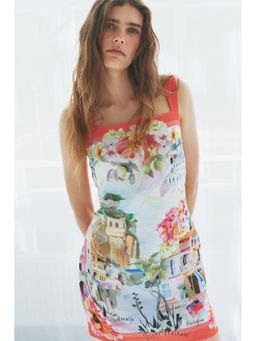 H&M - Women Red Sleeveless Open-Back Dress