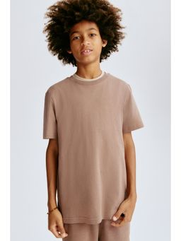 H&M - Boys Beige Printed Sweatshorts