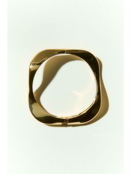 H&M - Women Gold Hinged Metal Bangle
