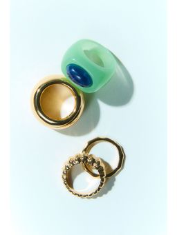 H&M - Women Green 4-Pack Rings