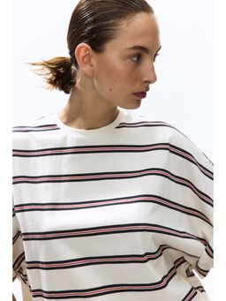 H&M - Women White Oversized Cotton Top