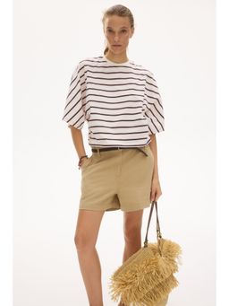 H&M - Women White Oversized Cotton Top