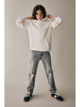 H&M - Boys Grey Comfort Stretch Slim Fit Jeans