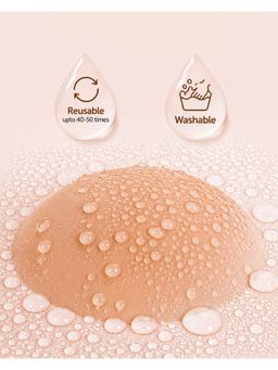 Velomora - Nude Glued and Non Glued Matte Invisible Nipple Covers (Pack Of 2)