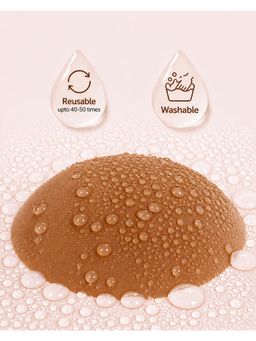 Velomora - Premium Brown Glued Reusable Invisible Paste Nipple Covers (Pack Of 2)
