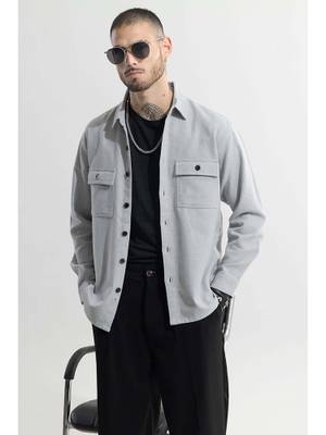 Snitch Overflap Ash Grey Shirt - Image 1