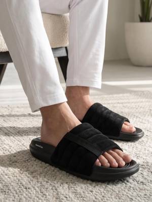 Buy AVANT Men Black ComfortPlus Sliders UK 6 - Image 1