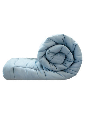 Trident - Living Comforter 120 Gsm Polyester Soft Reversible Comforter Single Blue Fog