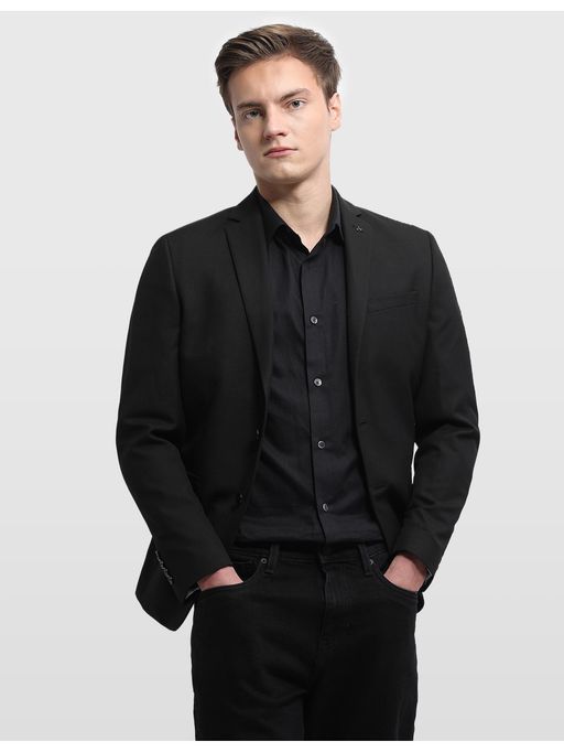 Arrow Mens Body Tailored Regular Fit Dobby Blazer