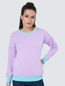 BRINNS - Women Lavender Colorblock Sweatshirt