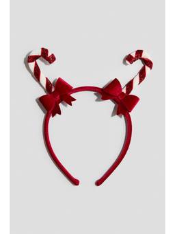 H&M - Girls Red Appliqued Alice Band