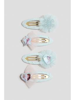 H&M - Girls Turquoise 4-Pack Motif-Detail Hair Clips