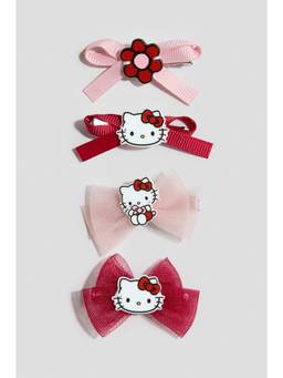 H&M - Girls Red 4-Pack Motif-Detail Hair Clips