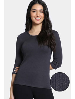 Zivame - Knit Poly Thermal Spaghetti Top - Neutral Gray