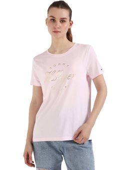 Tommy Hilfiger - Women Pink Solid T-Shirt