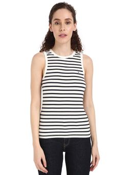 Tommy Hilfiger - Women White Stripes Tank Top