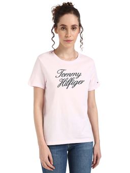 Tommy Hilfiger - Women Pink Solid T-Shirt