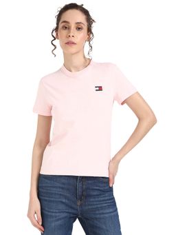 Tommy Hilfiger - Women Pink Solid T-Shirt