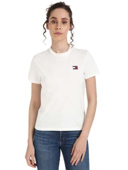 Tommy Hilfiger - Women White Solid T-Shirt