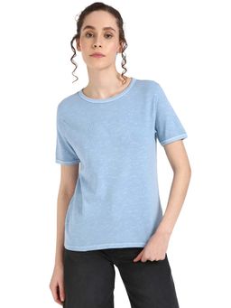 Tommy Hilfiger - Women Blue Half Sleeves T-Shirt