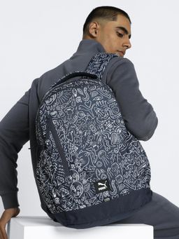 Puma - Blue Printed Unisex Backpack