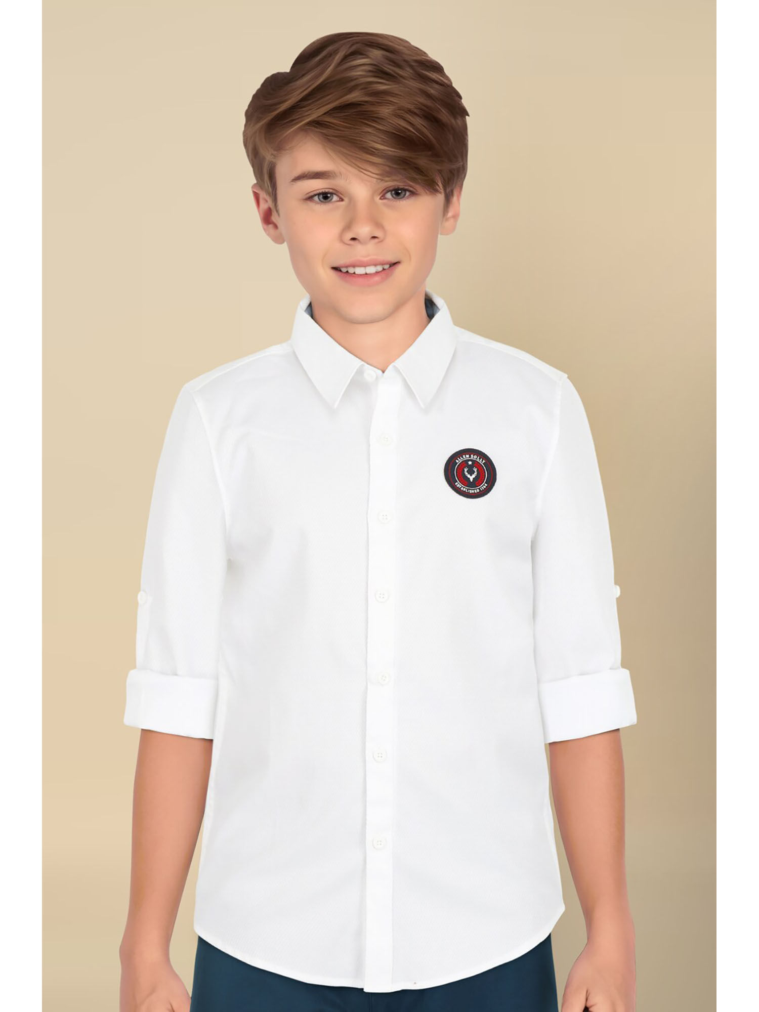 Alviso Boys Slim Dress Shirt Best Boys White Slim Fit Shirt Top Sale