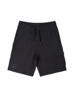 Allen Solly - Boys Black Regular Fit Solid Shorts