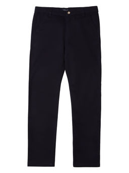 Allen Solly - Boys Navy Slim Fit Solid Trousers
