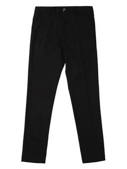 Allen Solly - Boys Black Solid Trousers