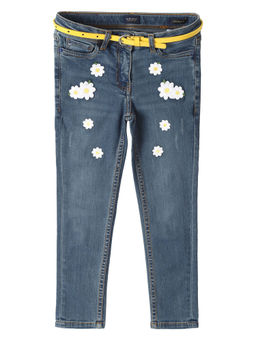 Allen Solly - Girls Blue Skinny Fit Jeans (Set of 2)