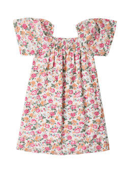 Allen Solly - Girls Pink Floral Regular Fit Casual Dress