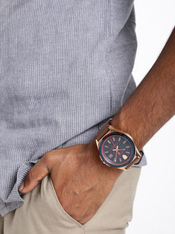 Scuderia Ferrari - Blue Leather Watch