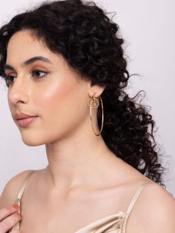 Indya - Gold Dual Hoop Earrings