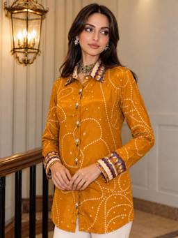 Autumnlane - Lipi Mimosa Yellow Printed Shirt
