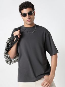 R&B - Men Grey Oversized T-Shirt