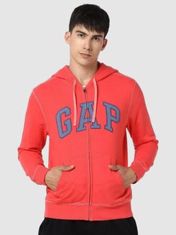 GAP - Men Red Hooded Hoodie