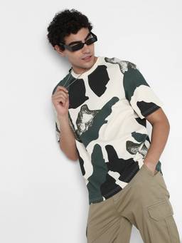 R&B - Men Olive Fashion T-Shirt