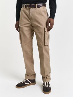 GANT - Men Beige Reg Cotton Twill Cargo Pant