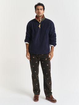 GANT - Men Brown Straight Fit Emb Cord Pant