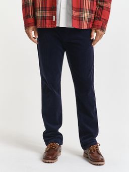 GANT - Men Straight Reg Cord Navy Blue Pant