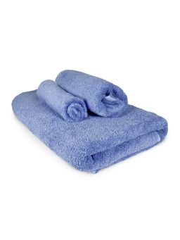 Heelium - Bamboo Towel, Soft, Odour Free, Iris (Set of 3)