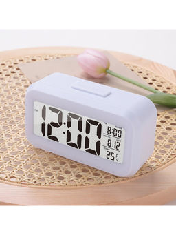 Kuber Industries - ABS Battery Operated Loud Digital Alarm Clock for Heavy Sleepers, Purple