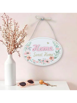 Kuber Industries - Door Decor Panel, Wall Hanging Wooden Frame Board, White