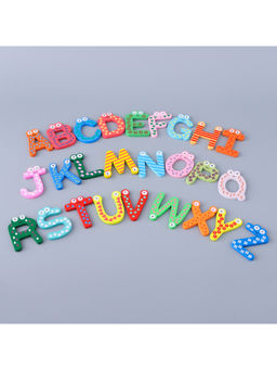 Kuber Industries - Magnet Alphabet Stickers, Fridge Magnet Stickers, TZXY159, Set of 26 , Multi-Color