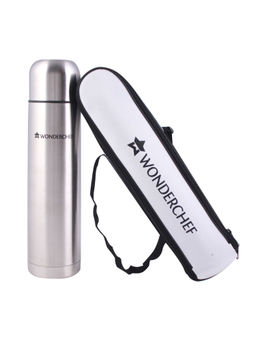 Wonderchef - Hot-Bot 500ml Double Wall Stainless Steel Vacuum Insulated Hot and Cold Flask