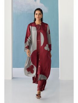 Ancestry - Maroon Crimson Kurta