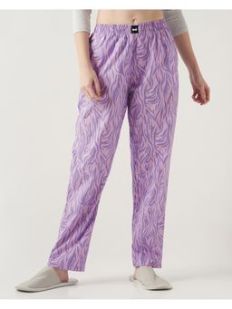 Bewakoof - Women's Purple All Over Printed Pyjamas