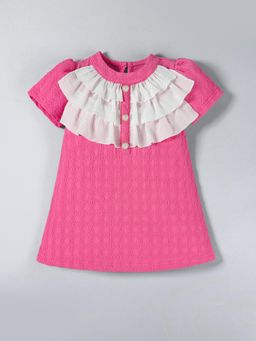 Hopscotch - Ruffled Textured Dress