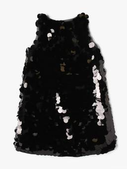 GAP - Girls' Sequins A-Line Round Neck Dress